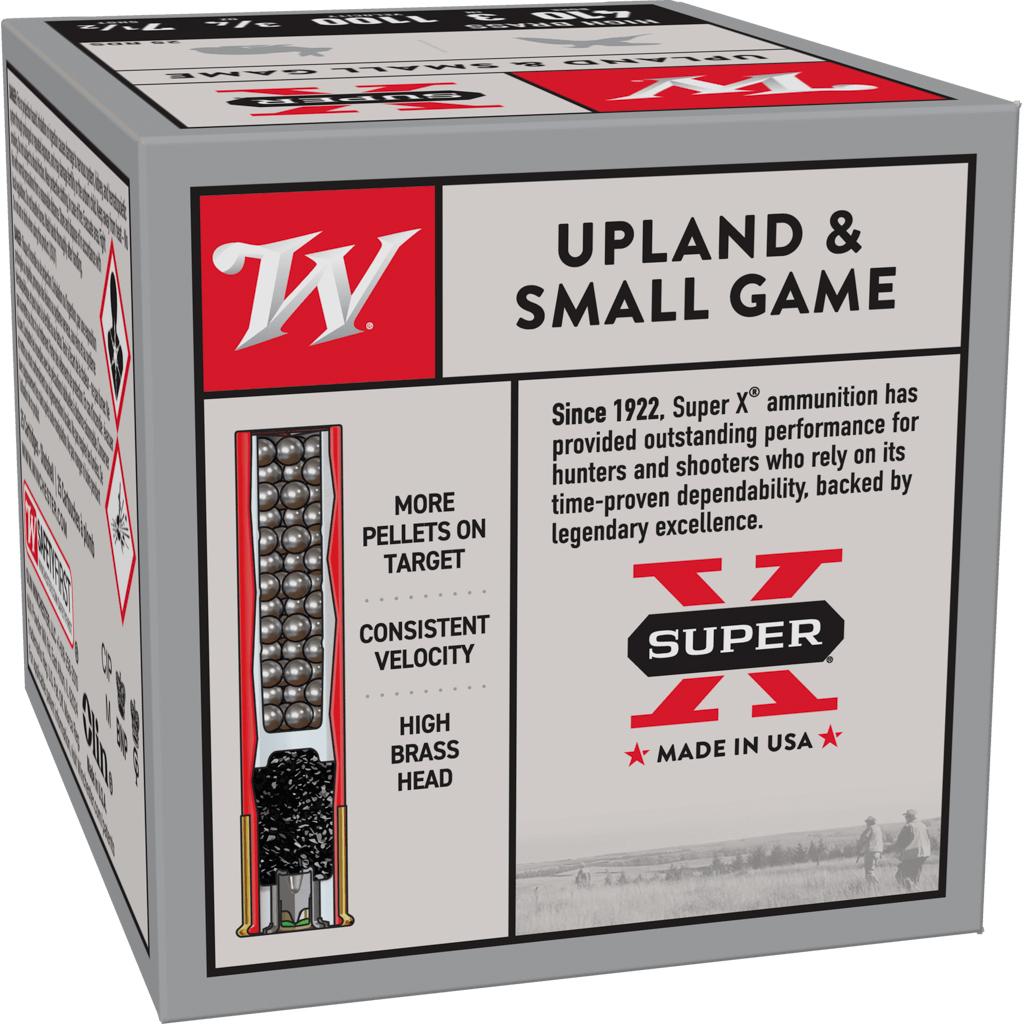 Winchester Super-X High-Brass Shotshells .410 ga 3" 3/4 oz 1100 fps #7.5 25/ct