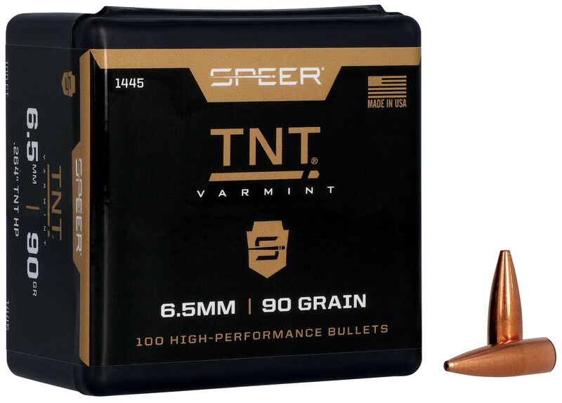 Speer TNT Rifle Bullets 6.5mm .264" 90 gr TNTHP 100/ct