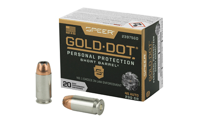 Speer Ammunition SPR GOLD DOT 45ACP 230G HP SB 20/200