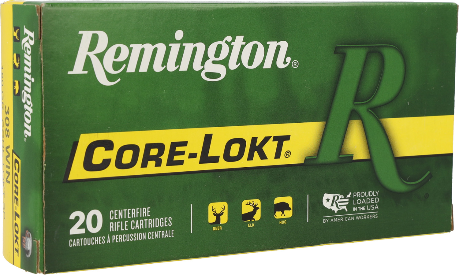 Remington Core-Lokt Rifle Ammunition .308 Win 180 gr SP 2620 fps 20/ct