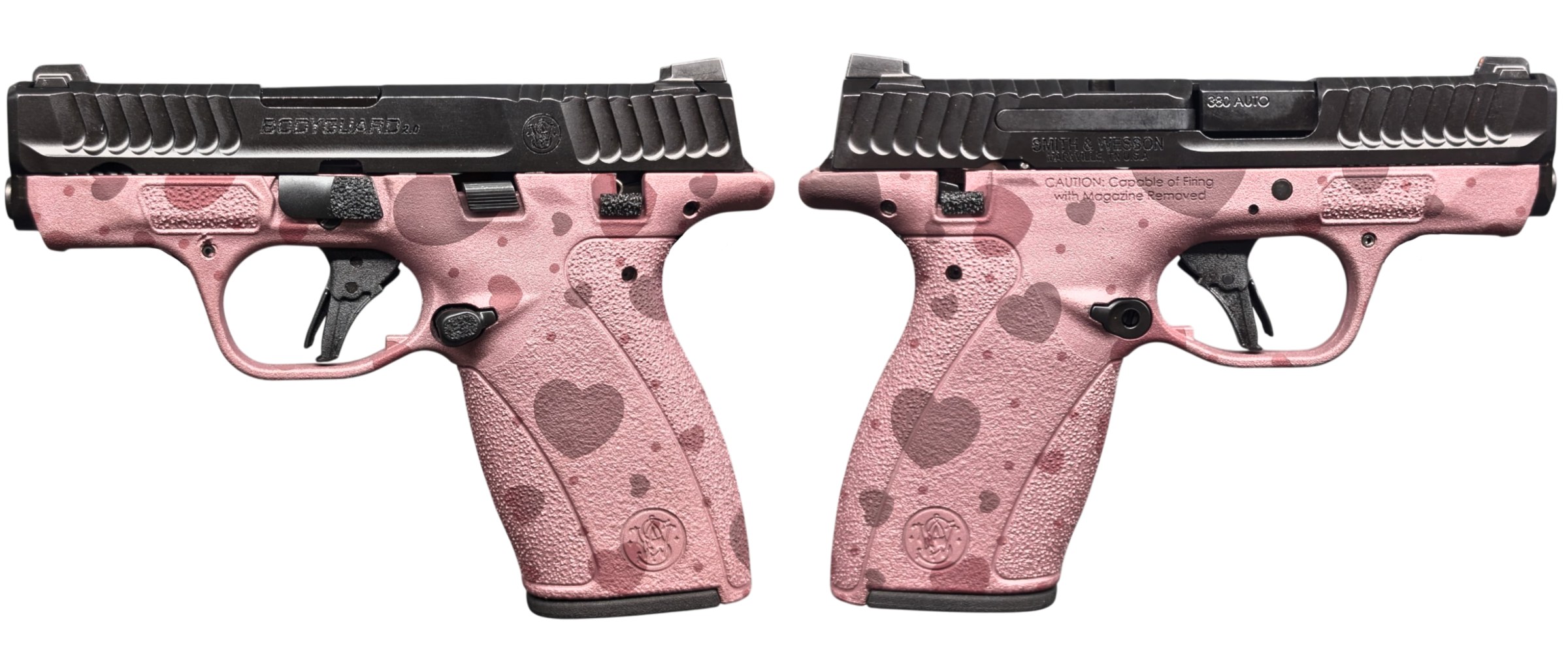 SMITH & WESSON BODYGUARD 2.0 MS BLUSH HEARTS 380ACP 2.75" 1-10RD 1-12RD