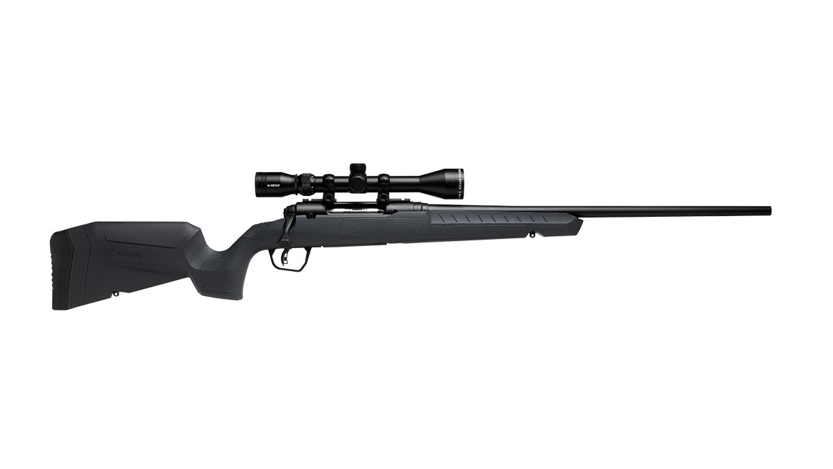 SAV AXIS2XP 7MM-08 GRY SCP LH 3-9X40 SCOPE INCLUDED