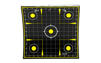 Allen EZ Aim Non-Adhesive Splash Target 12.5" Black and Yellow 30 per Pad
