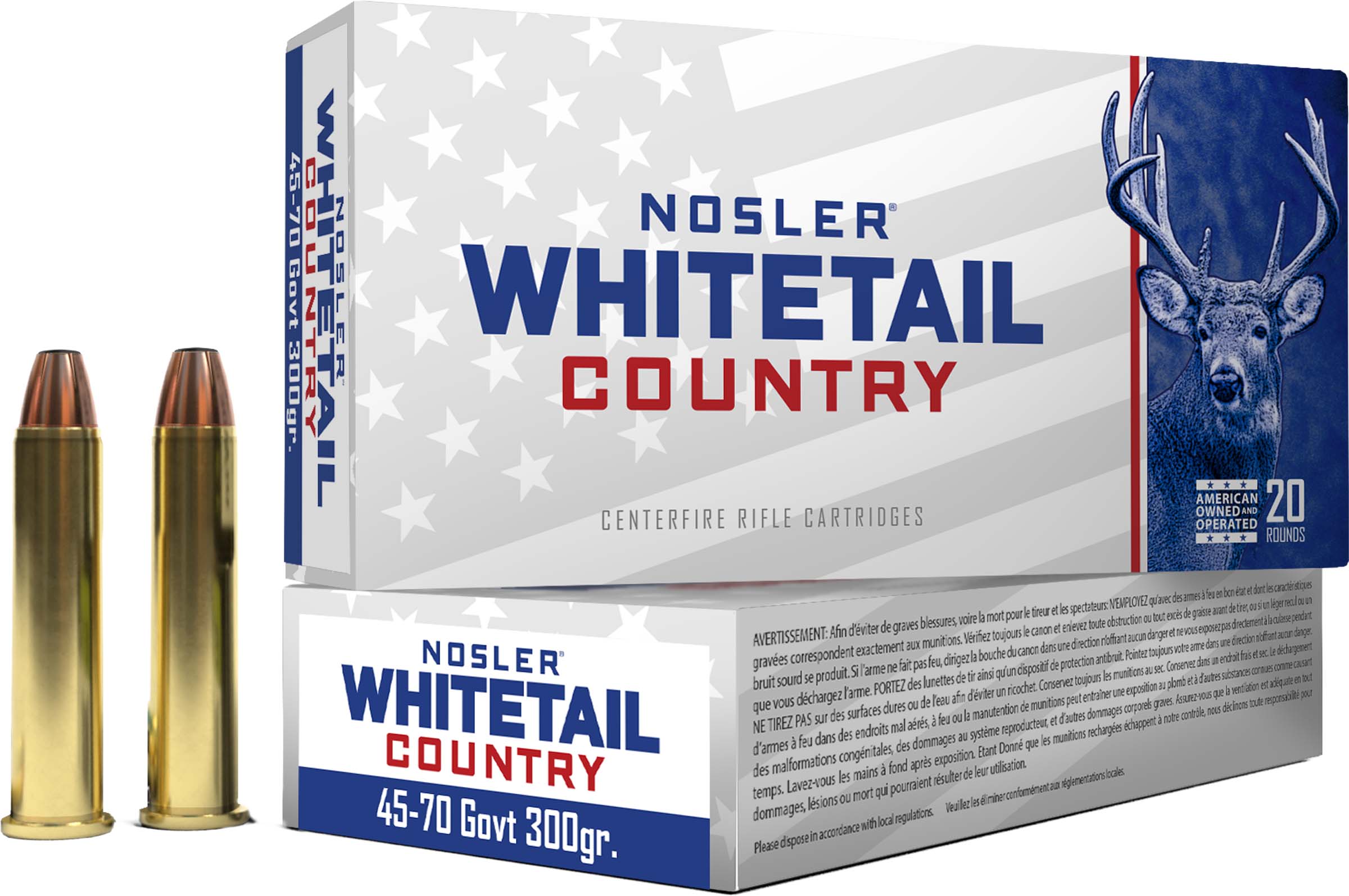 Nosler NOS 45-70 300GR WCA SW 20RD 10BX/CS