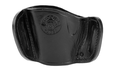 Bulldog Molded Leather Belt Slide Holster for Most Medium Frame Autos Black RH