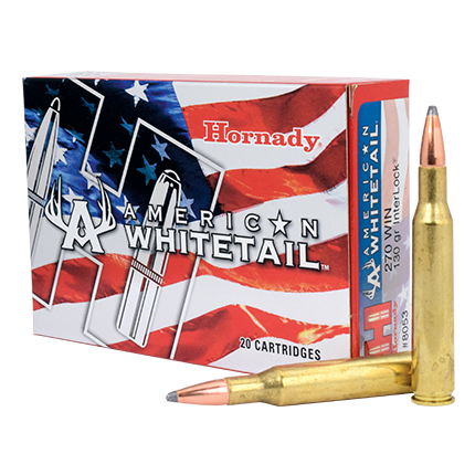 Hornady American Whitetail Rifle Ammunition .270 Win 130 gr SP 2825 fps 20/ct