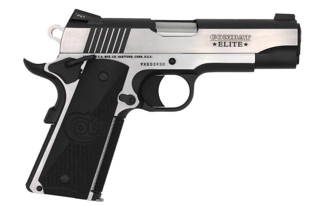 Colt Combat Elite Commander Handgun 9mm Luger 8rd Magazine 4.25" Barrel Two-Tone Finish