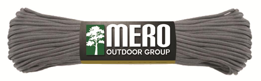 E.L. Wood Braiding Co. Inc. Mero 550 Paracord - 100' 550 lb Gray Charcoal