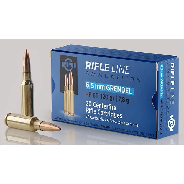 TRZ Trading Inc. PPU Rifle Ammunition 6.5 Grendel HPBT 120gr 2674 fps 20/ct