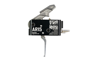TriggerTech AR15 Single-Stage Competitive Flat Trigger Silver