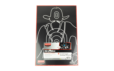 Birchwood Casey Dirty Bird "Gunslinger Silhouette" Target 12"x18" 6/ct