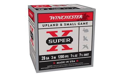 Winchester Super X Shotshell 28ga 3" 1-1/8 oz 1200fps #7.5 25/ct