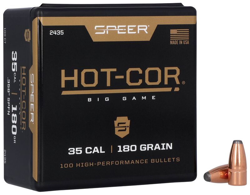Speer Hot-Cor Rifle Bullets .35 cal .358" 180 gr SPFN 100/ct