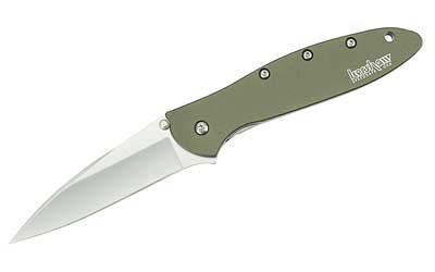 Kershaw Leek Folding Knife 3" Drop Point Blade Olive