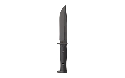 KA-BAR Slabby Fixed Blade Knife 6-9/10? 1095 Cro-Van Nylon Handle Black