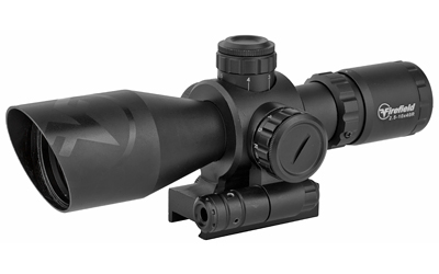 Sellmark Corporation Firefield Barrage Rifle Scope - 2.5-10x40mm Red Laser Mil Dot Reticle Black Matte