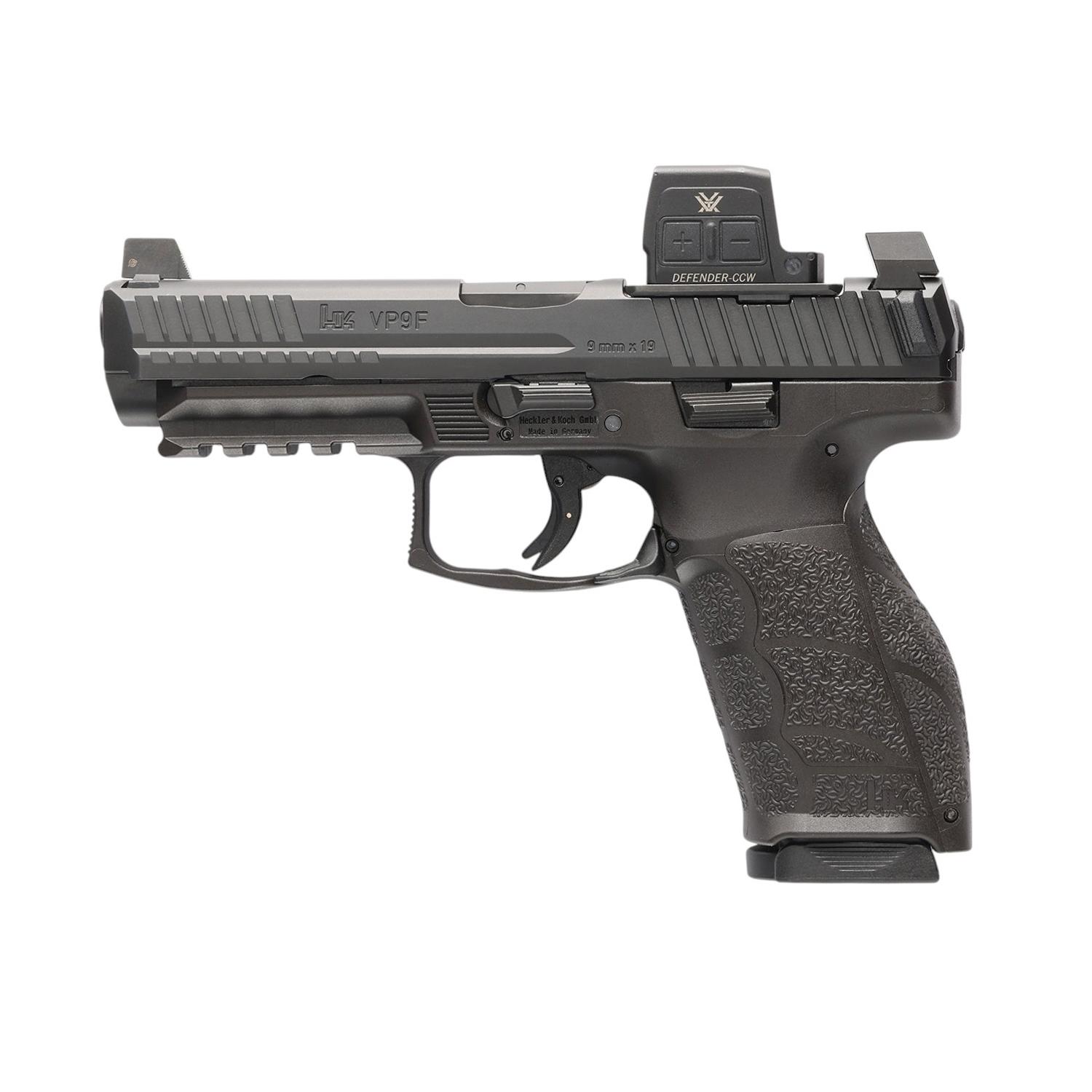 Heckler & Koch Inc. H&K VP9A1 F Optic Equipped (Vortex) Handgun 9mm Luger 15rd Magazines(2) 4.5" Barrel Black