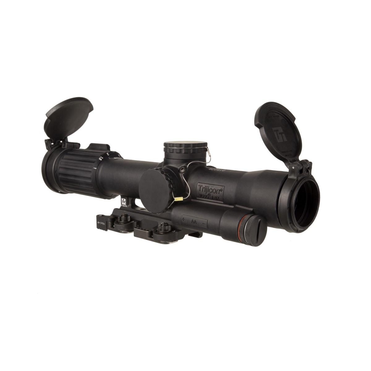TrijiconInc. Trijicon SCO VCOG Rifle Scope 1-8x28 FFP Red MRAD Tree Illum. Black with Flipcaps