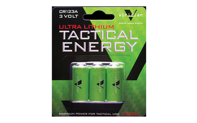 Viridian CR123A 3V Lithium Batteries - 3 Pack X5L