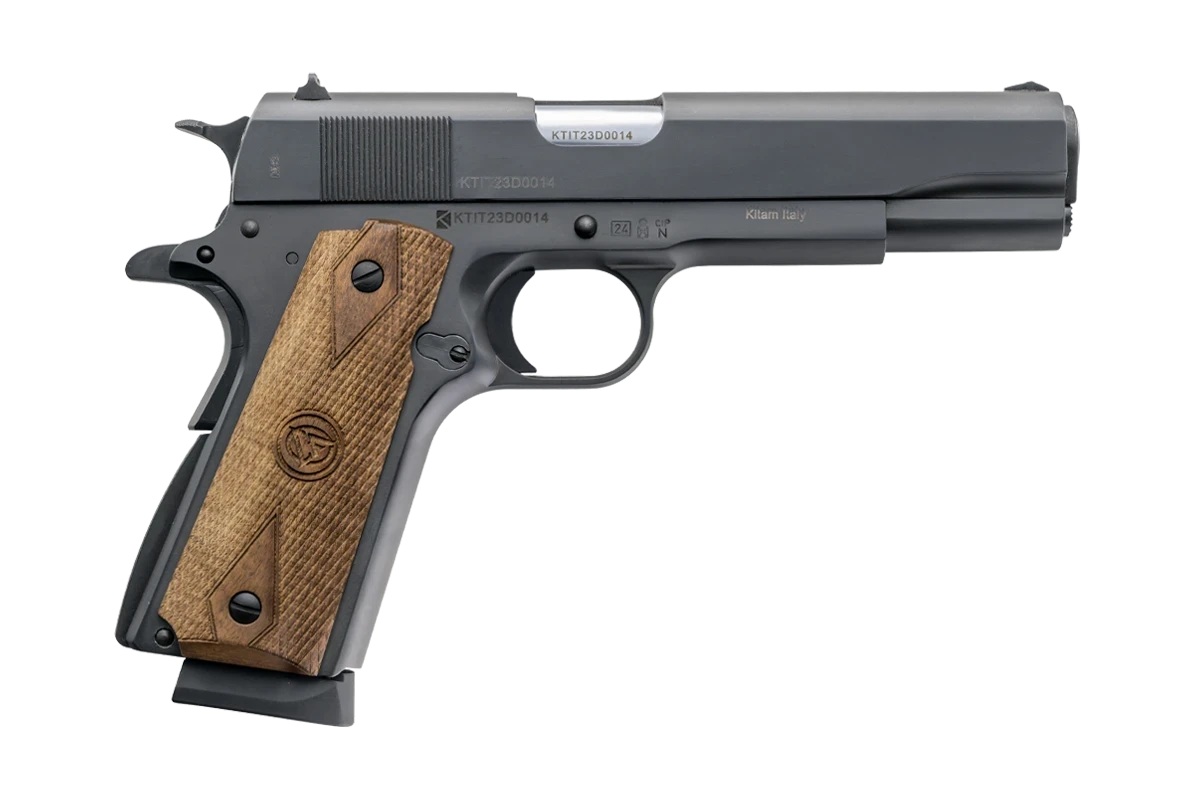 Chiappa 1911 Field Handgun 9mm Luger 10rd Magazine 5" Barrel Black with Walnut Grip