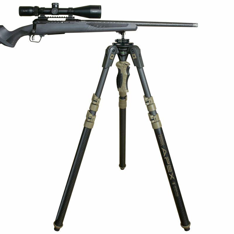 Primos Trigger Stick Apex Tripod Carbon Fiber Coyote Tan with Magnaswitch