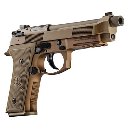 BERETTA M9A4 THREADED 9MM 3-18RD 5.1IN FLAT DARK EARTH