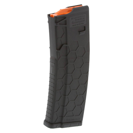 HEXMAG Sentry Hexmag Series 2 AR-15/M4/M16 Rifle Magazine Black with Orange Follower .223/5.56x45mm 30/rd