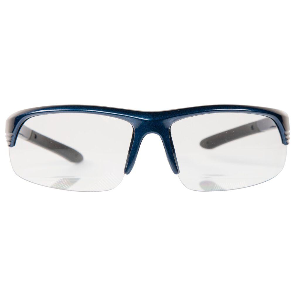 AOB Smith & Wesson Corporal Shooting Glasses Half Frame Blue with Clear Lens