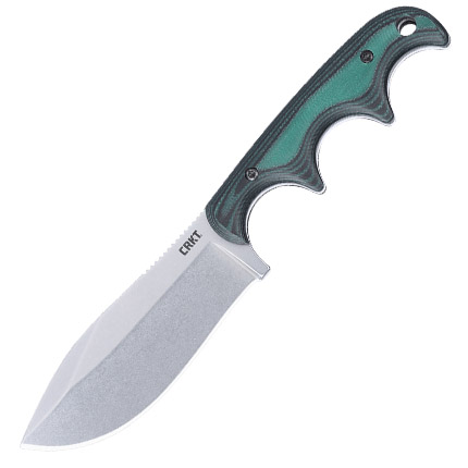 CRKT NESSMUK 2.9" GRN/SLV W/SHEATH