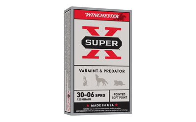 Winchester Super-X Rifle Ammunition .30-06 Sprg 125 gr. PSP 3140 fps 20/ct