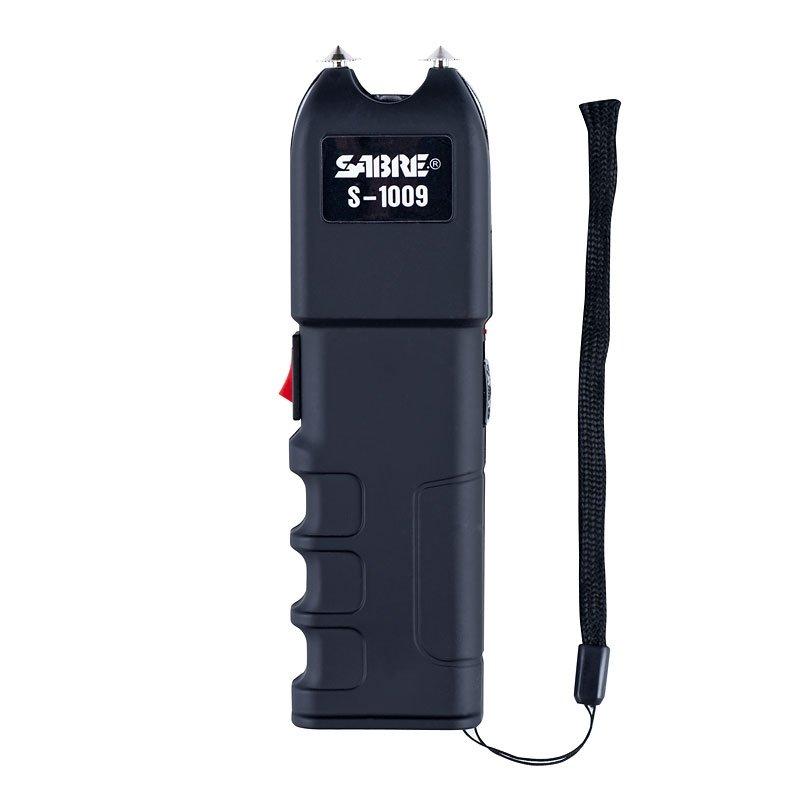 Security Equipment Corporation Sabre 2-in-1 Tactical Stun Gun with Anti-Grab Technology - 1.250 uC LED Flashlight