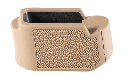 Hogue Overmolded Rubber Grip Extension Base Pad for Glock 26 FDE