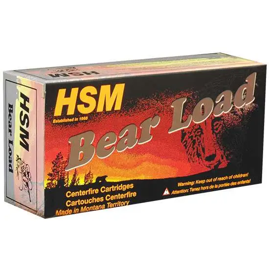 HSM Bear Load Hard Cast Handgun Ammunition .460 S&W 325gr WFN Gas Check 1824 fps 20/ct