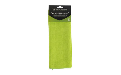 The Allen Company Inc. Breakthrough Clean Technologies Microfiber Cleaning Cloth Green 14" Square 2/ct