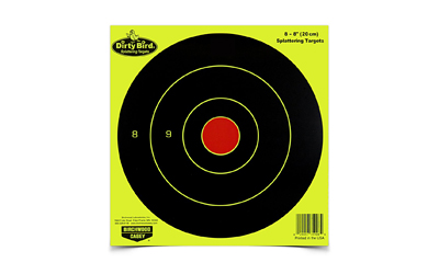 Birchwood Casey Dirty Bird Bulls-Eye Target 8" Round 8/ct