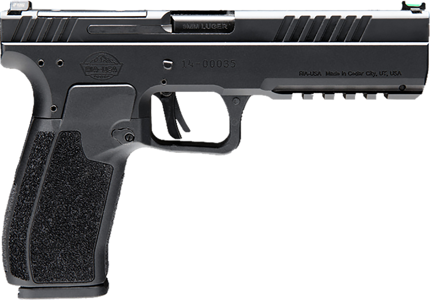 Rock Island RIA 5.0 Standard Handgun 9mm Luger 17rd Magazine 4.9" Barrel Black Night Sights