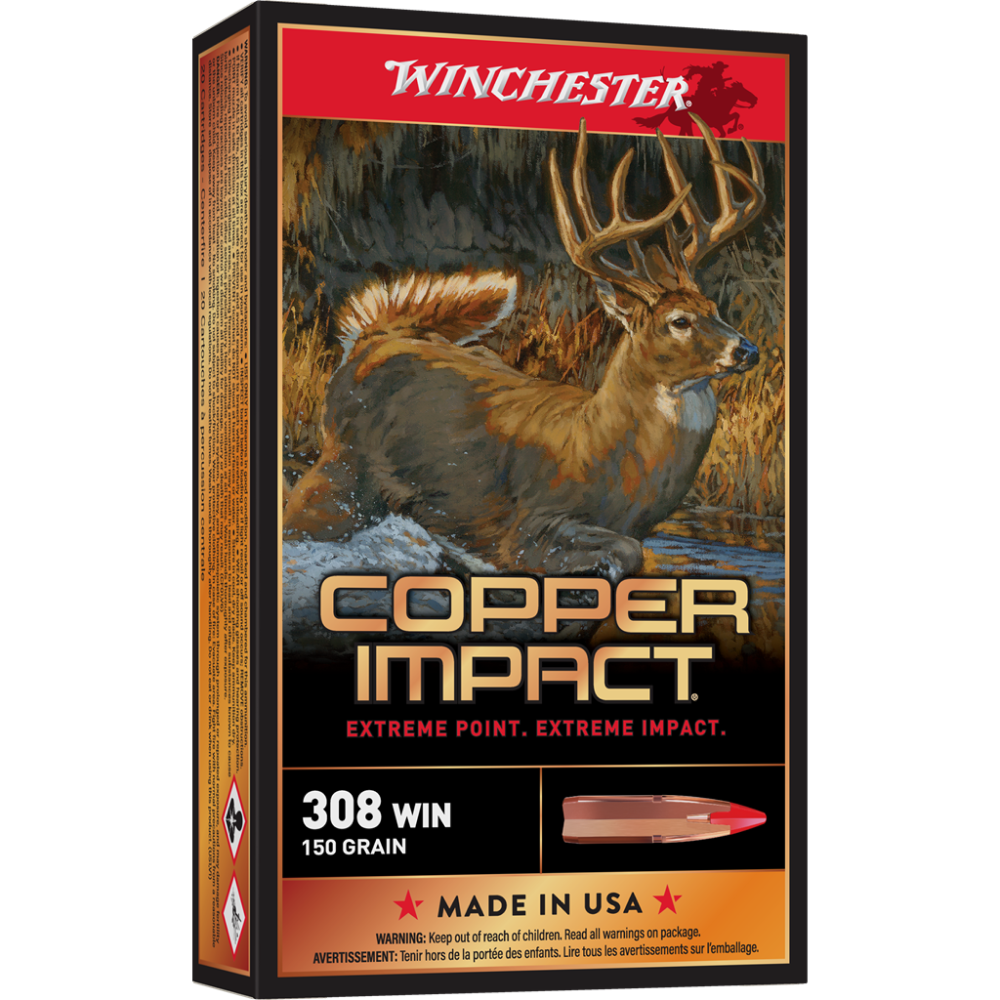 WINCHESTER COPPER IMPACT 308WIN 150G LF 20RD BX 200RD CASE