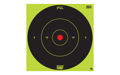 Pro-Shot Splatter Shot 12 in Green Bullseye Tag Paper Target 5/ct