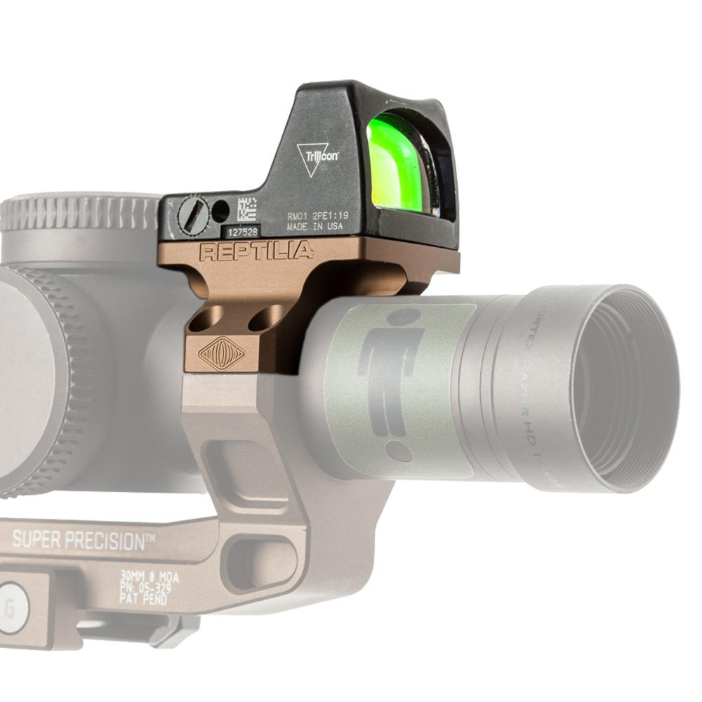 Reptilia ROF-90 Red Dot Mount for Trijicon RMR & SRO 30mm Black