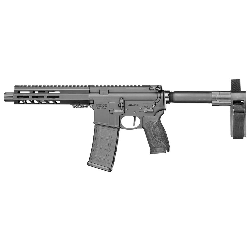 Smith & Wesson Inc. S&W M&P 15 Pistol w/Arm Brace 5.56mm NATO 30rd Magazine 7.5" Barrel Flat Trigger Black