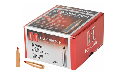 Hornady ELD Match Bullets with Heat Shield 6.5mm .264" 130 gr ELD MATCH 100/ct