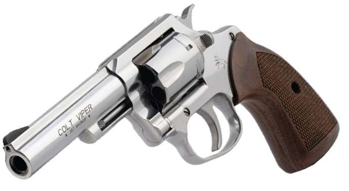 Colt Viper Handgun .357 Magnum 6rd Capacity 4.25" Barrel Stainless Steel Walnut Grips