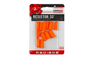 Radians Foam Shooting Ear Plugs Uncorded 6 pk 32dB