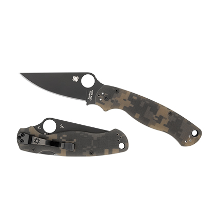 SPYDERCO PARA MILITARY2 CAMO G10 PLN