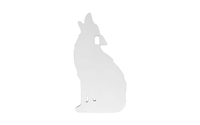 Birchwood Casey AR500 3/8" Steel 1 Hole Animal Silhouette Target - Howling Coyote 1/ct