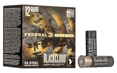 Federal Black Cloud FS Steel High Velocity Shotshells 12ga. 3" 1-1/8oz #BB 1635 fps 25/ct