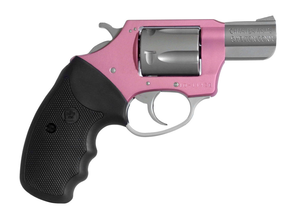 Charter Arms Pink Lady Handgun .38 Spl 5rd Capacity 2" Barrel Pink with Full Black Grip