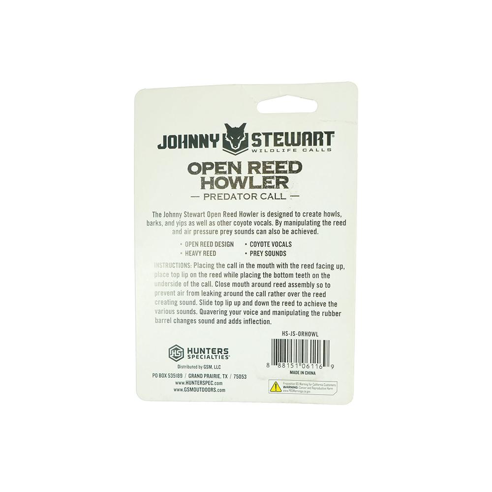 Hunters Specialties Inc. Johnny Stewart Open Reed Howler Predator Mouth Call