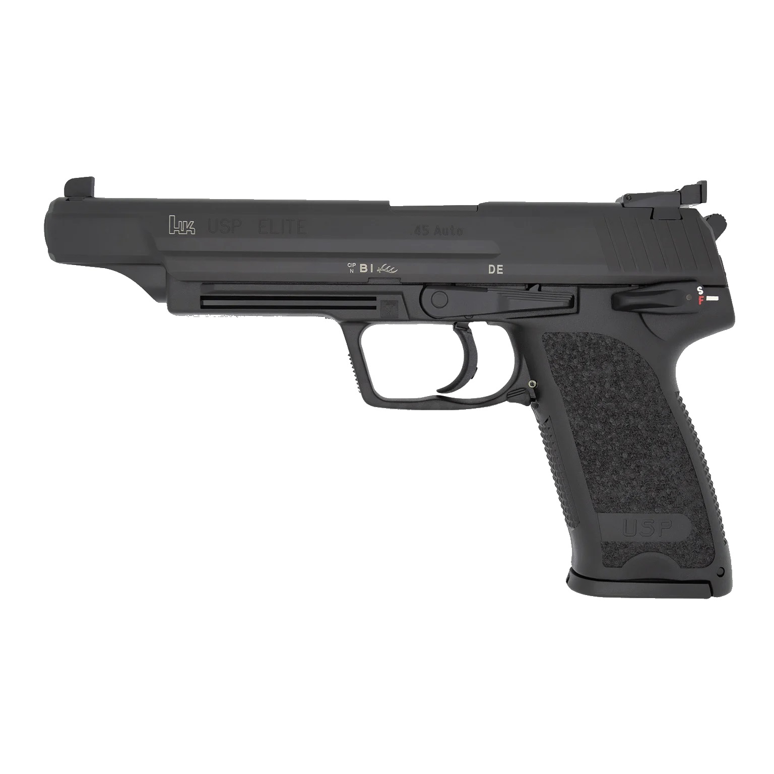 Heckler & Koch Inc. H&K USP45 Elite Handgun .45 Auto 12rd Magazines(2) 6.02" Barrel V1 DA/SA Decocking Lever