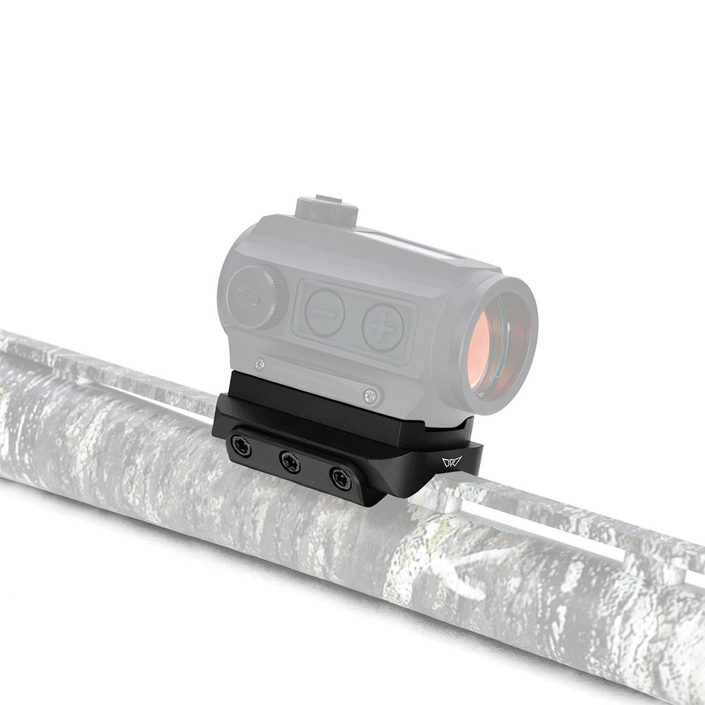 Warne Shotgun Rib Mount for Aimpoint T1-T2 Red Dot Black - MOUNT ONLY